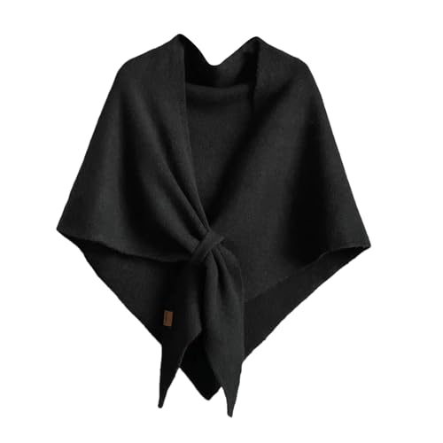 Women Knitted Shawl Wraps Striped Pashmina Shawl Wraps Open Front Sweater Cardigan Warm Scarf Poncho