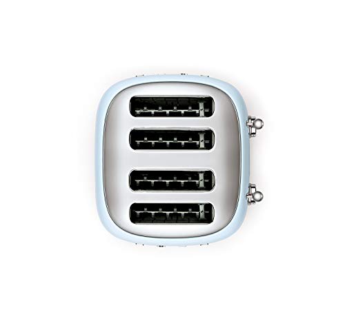 Smeg-50s-Retro-4-Slot-Toaster-TSF03PBUS-Bundle-with-Bamboo-Tongs-Pastel-Blue Smeg 50s Retro 4 Slot Toaster TSF03PBUS Bundle with Bamboo Tongs Pastel Blue