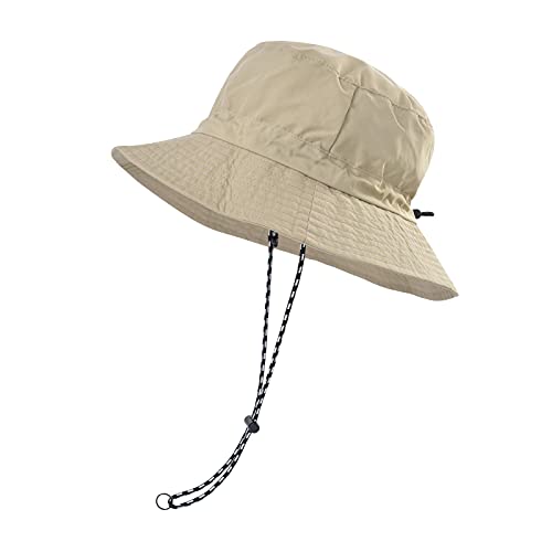 Feicui Men Women Outdoor Bucket Hat Quick Dry Packable Boonie Hat Uv Protection Sun Hat (Khaki) #TOP3