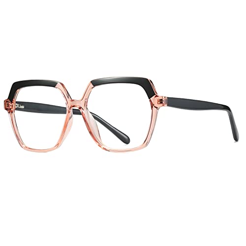 Image of Oversized Blue Light Glasses for Women Men, Anti Eye Strain Computer Glasses for Reading /Gaming