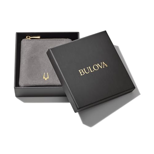 Bulova Jewelry Men's Icon Gold Stainless Steel with Black Spinel Inlay Open Hexagon Shape C-Hoop Earrings, Style: BVE1015-GSTBSP4