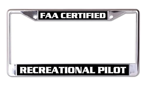 Recreational Pilot Chrome License Plate Frame