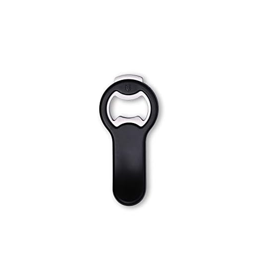 KITCHENDAO 2 in 1 Magnetic Beer Bottle Opener for Fridge and RV with Cap Catcher - Pop Can Soda Can Opener, Stick to Refrigerator for Easy Storage with Magnet, Gift for Men Husband Father- 1 Pack