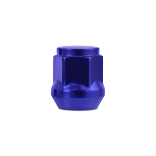Image of Mishimoto Steel Lug Nuts, M14x1.5, Acorn Seat, 24pc Set, Blue
