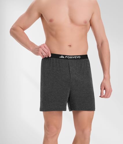 2 Pack Mens Merino Wool Boxer Briefs, Breathable Men's Wool Underwear, Comfortable Long leg Stink Free Tagless Boxers2