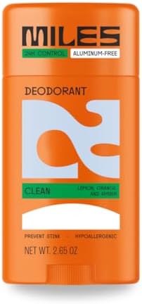 Miles Kids Deodorant for Boys and Girls - Aluminum Free Deodorant for Kids and Teens, Natural, Hypoallergenic, Made in USA - Clean Scent, 1-Pack