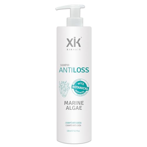 Grupo Almagro Champú Anticaída con Algas Marinas 500 ml | Fortalece y Densifica Cabello Débil | Sin Parabenos, Siliconas, Sal ni Sulfatos