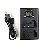 str DMW-BLF19 バッテリー対応互換デュアル充電器 USBチャージャーDMW-BTC10 [電池2個まで同時充電可能] パナソニック ルミックス DMC-GH3 DMC-GH3A DMC-GH3H DMC-GH4 DMC-GH4 DC-GH5 DC-GH5s DC-G9 DC-GH5-K DC-GH5M-K DMW-BGGH3 DMW-BGGH5 カメラ用