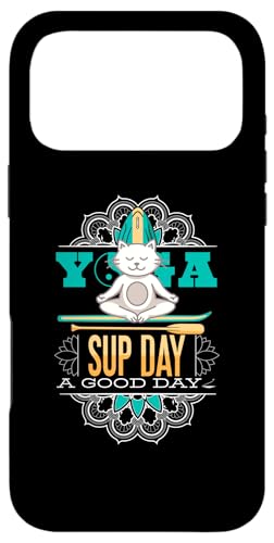 SUP、サーフィン、スタンドアップパドル、サーフボードパドリング、サーファー、ヨガ、パドルサーフボード スマホケース iPhone 17 Pro Max 用