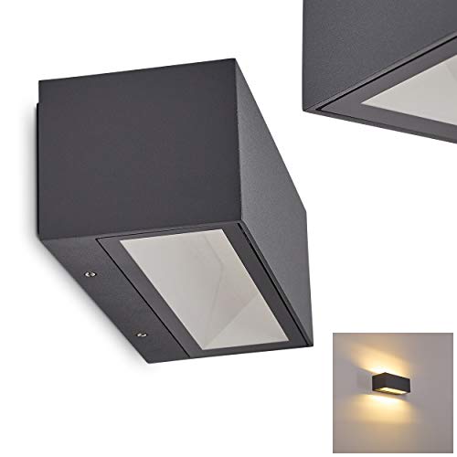 LED Außenwandleuchte Spidern, Wandlampe aus Aluminium in Anthrazit,...