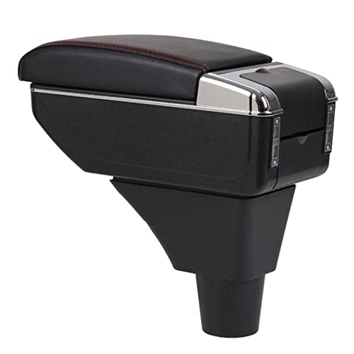 XHSM Consola Central Coche Caja Reposabrazos Caja De Reposabrazos para Opel para Meriva Central Caja De Almacenamiento De Contenido De La Tienda con Portavasos De Interfaz USB Coche Apoyabrazos Box