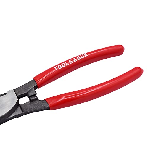 Image of TOOLEAGUE 6 Inches Cable Cutter,Heavy Duty Cable Cutting, High Leverage Cutter for Aluminum, Copper, Wire, Communications Cable