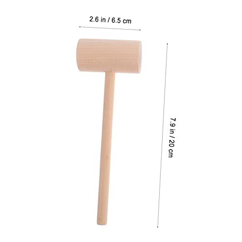 ERINGOGO 8 Peças Ferramentas De Martelo De Madeira Para Crianças Brinquedos Para Crianças Bolos De M