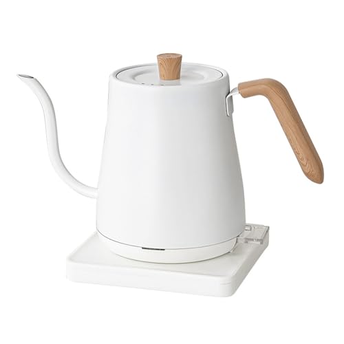 Hervidor Eléctrico de Acero Inoxidable 27oz Blanco miniatura 1