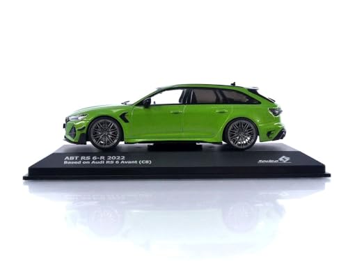 Audi Rs6-R verde escala 1:43 Motor city classics miniatura 6