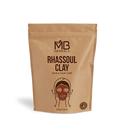 MB Herbals Moroccan Red Rhassoul Clay Powder 8 oz / 0.5 lb / 227 Gram | External Use Only