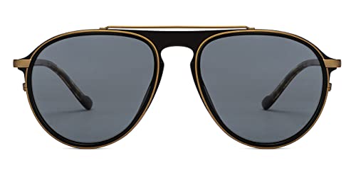 Image of Hip Hop Full Rim Pilot Branded and Stylish Sunglasses For Men & Women | Polarized and 100% UV Protected | Large | LK S15199