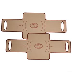 Zmdooreasy Silikon-Brotbackformen mit Griffen
