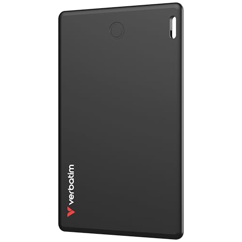 Verbatim My Finder Card, Slim Wallet Tracker-kort, uppladdningsbart Bluetooth-objekt Finder, för plånbok, pass och co, kompatibel med Apple Var är ?