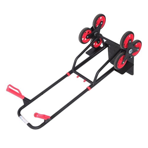 Carretilla plegable resistente 440 lb con 6 ruedas dobles miniatura 1