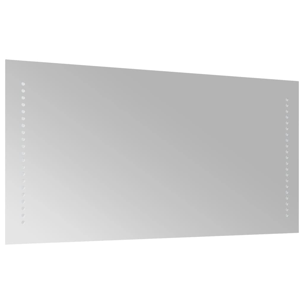 LED-Badspiegel 40 x 80 cm, Glas, IP65 wasserdicht, USB Beleuchtung, mit Haken zur Wandmontage, für Bad Kosmetik Spiegel und Rasur im Flur