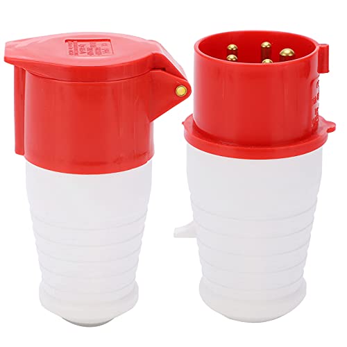 Acoplador de enchufe industrial de 16A y 5 pines IP44 para tensiones de 220V a 415V