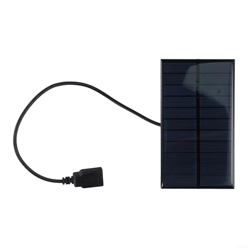 Panel solar portátil con cargador USB de 5 V 2 W para teléfono móvil, para camping, senderismo y uso al aire libre