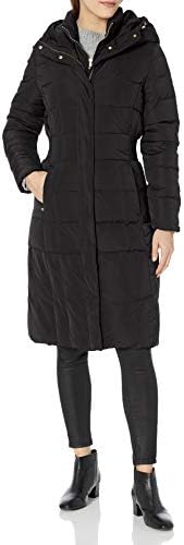 Cole Haan Women's Signature 40 in Down Coat, Black, X-Large