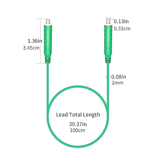 Image of 6 Pcs Magnetic Silicone Test Leads Kit, 30V AC /5A 20AWG Low Voltage Magnetic Jumper Silicone Flexible Test Wires 3.3FT Cables for Testing