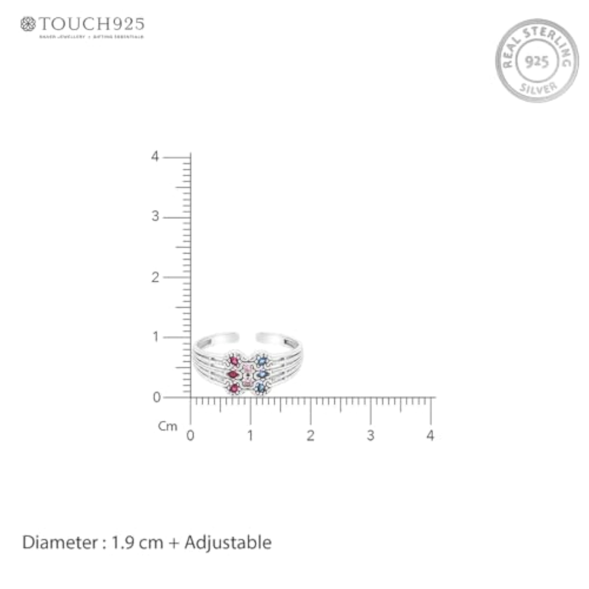 Women's Pure 925 Silver Geometric Toe Rings