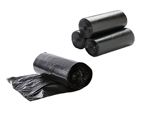 Image of Kitchenwell Medium 120 Garbage Bags /Trash Bags /Dustbin Bags, 19x21 Inches Black (4 Roll, Per Roll 30 Piece)