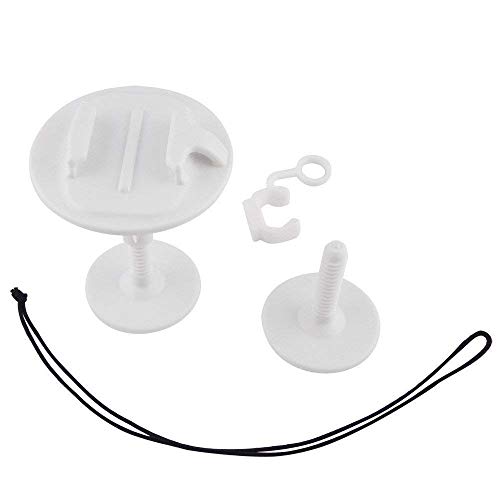 Vcufflinks Bodyboard Wakeboard - Kit de soporte de espuma para GoPro Hero 9 8 Max 7 (2018) 6 5 4 3+ 3 Black Silver Session, Osmo Action, Xiaomi YI, AKASO, SJCAM Camera (blanco)