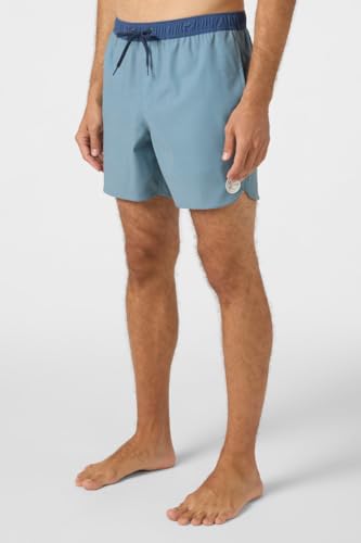 O'NEILL Men's OG Solid Scallop 16" Volley Boardshorts – Quick-Dry, Stretch Fabric, Swim & Surf Trunks4