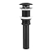 Produktbild Pop up Ablaufgarnitur Ablauf Stopper Un slotted Becken Waschbecken Tap Push Pop Up Klick Waste Plug Ablauf Stopper ohne Überlauf Öl Loch Schwarz