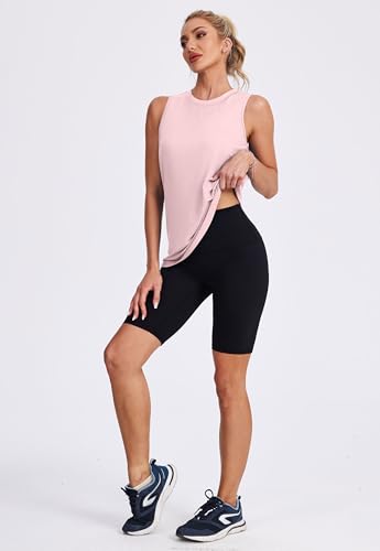 Image of Womens Workout Tank Tops Lightweight Sleeveless Shirts for Women Loose Fit Tops for Athletic Running Tennis Yoga