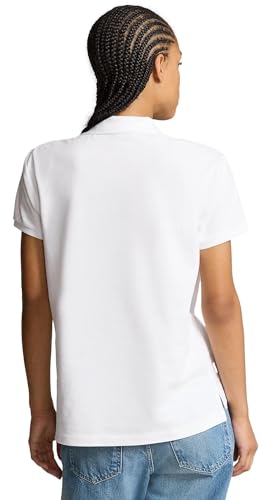 Image of POLO RALPH LAUREN Women's Classic Fit Mesh Polo Shirt, White, Small