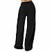 Teen Girls Sweatpants Wide Leg Sweatpants Girls Dance Pants Teen Cotton Drawstring Athletic Joggers Trendy Winter Warm Kids Fashion Clothes Black 10-11 Years Tween Trendy Clothes