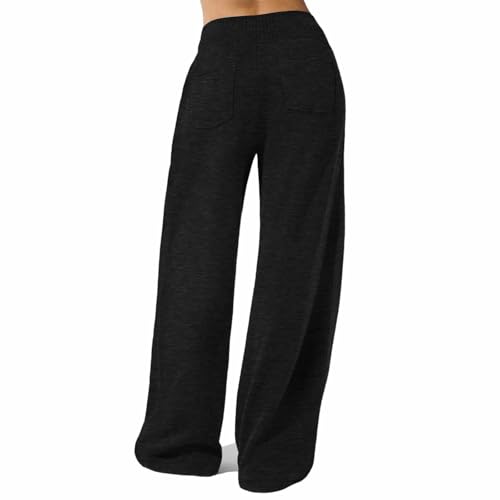 Girls Wide Leg Sweatpants Casual Oversized Drawstring Track Pants Baggy Straight Leg Elastic High Waist Athletic Joggers4