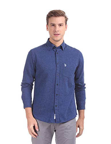 Image of U.S. POLO ASSN. Men's Cotton Regular Fit Casual Shirt