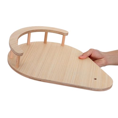 Plataforma de madera SHINEOFI para árbol de gatos con bordes redondeados 5