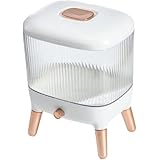 Xiraivkeキッチンの谷物保存に最適なナノ密封防湿お米箱 お米はもちろん、小豆・雑穀エンマコメ、アズキなどを収納可能な多機能保存容器 防潮・抗菌設計で谷物のカビ発生・虫食いを防ぐ 食品級素材で安全性高い厨房貯蔵用品 取り出しやすい構造の実用的お米保存箱​