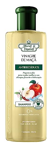 Flores & Vegetais Shampoo Vinagre De Maçã Antirresíduos 310Ml