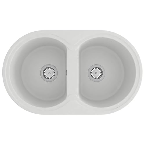 vidaXL Fregadero de cocina 78 x 47 x 20.5 cm granito
