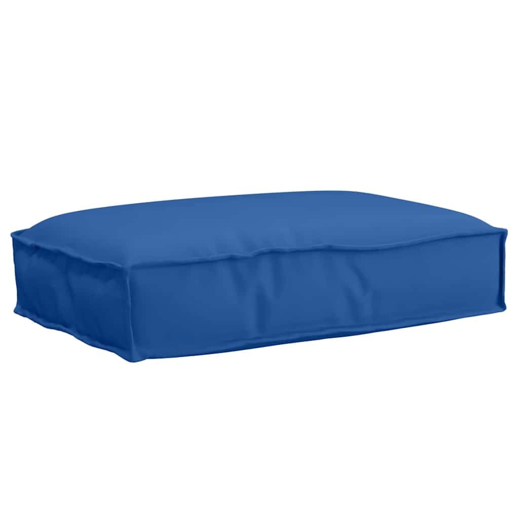 Cuscino blu reale 60 x 40 x 8 cm in tessuto Oxford, cuscino decorativo moderno per mobili da giardino, terrazza e soggiorno, cuscino rettangolare con imbottitura morbida, cuscino versatile