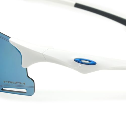 Oakley OO9512D CYBR Zero Rectangular Sunglasses, Polished White/Prizm Sapphire, 39 mm3