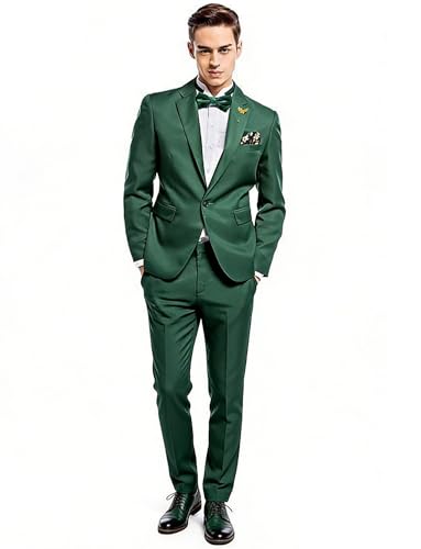 Costume deux pièces pour hommes avec veste à un bouton et pantalon classique