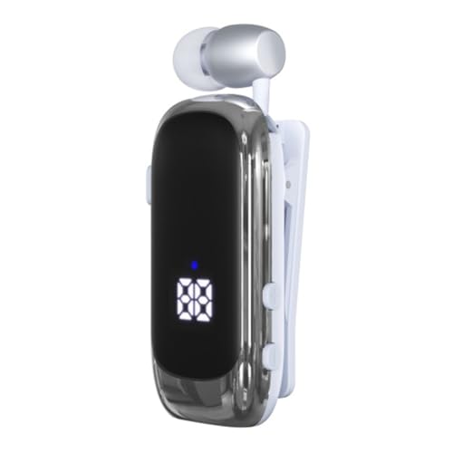 Suoumwa Auriculares de Solapa K88 Business con Bluetooth 5.4, Duración de Conversación/Música de 20 Horas, Pantalla Digital LED, Cancelación de Ruido, Color