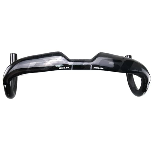 RXL SL Manillar de Carretera Carbono 31.8mm enrutamiento Interno Manillar Bici Carretera UD Brillante Negro 420mm Manillar Bicicleta Carretera