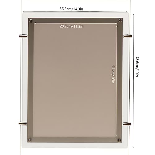 Image of 3Pcs Acrylic Backlit Picture Frames, A3 Landscape Window Hanging Detachable Backlit Picture Frame Backlit LED Frame LED Light Box Advertising Display for Movie Theaters, Promotions