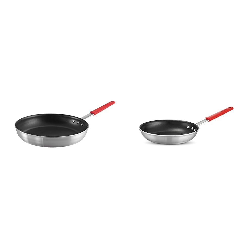 Professional Aluminum Nonstick 14" and 10" Fry Pans Restaurant Cookware Set